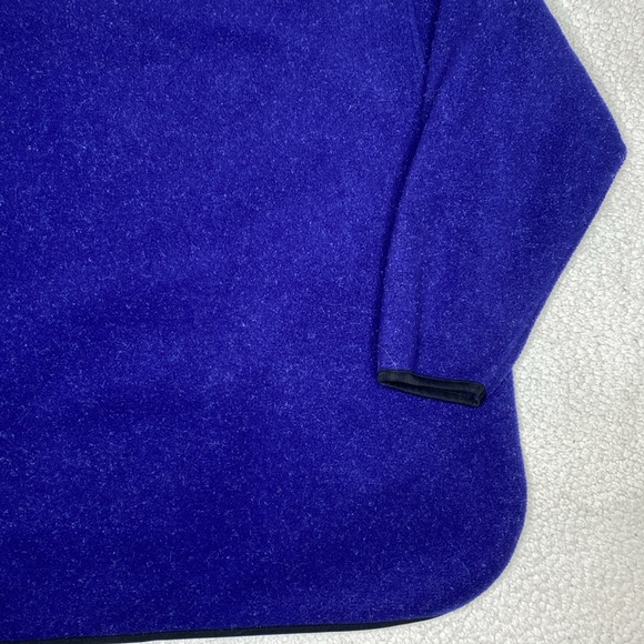 Eddie Bauer Blue Fleece Quarter Zip Pullover: Size Extra Large - Picture 9 of 10